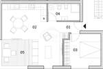 Cetvorosoban stan, Brtonigla, prodaja, 245000 €, 53 m2