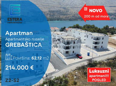 Trosoban stan, Šibenik, prodaja, 214000 €, 62 m2