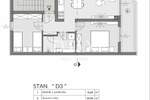 Trosoban stan, Pula, Valdebek, prodaja, 207350 €, 57 m2