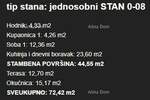 Jednosoban stan, Umag, prodaja, 195000 €, 57 m2