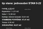 Jednosoban stan, Umag, prodaja, 190000 €, 53 m2