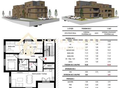 Cetvorosoban stan, Zagreb, Sesvete, prodaja, 260350 €, 100 m2