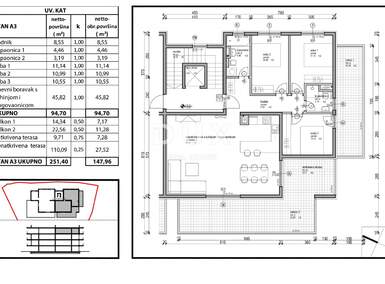 Cetvorosoban stan, Tar-Vabriga, Tar, prodaja, 550500 €, 154 m2