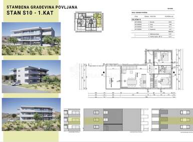 Trosoban stan, Povljana, prodaja, 220000 €, 60 m2