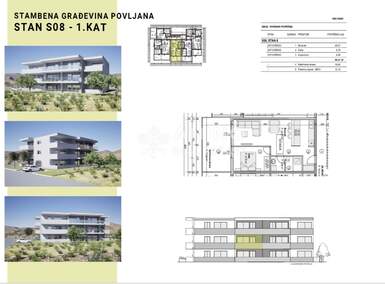 Dvosoban stan, Povljana, prodaja, 175000 €, 44 m2