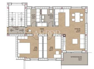Trosoban stan, Viškovo, prodaja, 229000 €, 76 m2