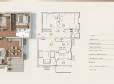 Trosoban stan, Viškovo, Saršoni, prodaja, 203000 €, 77 m2