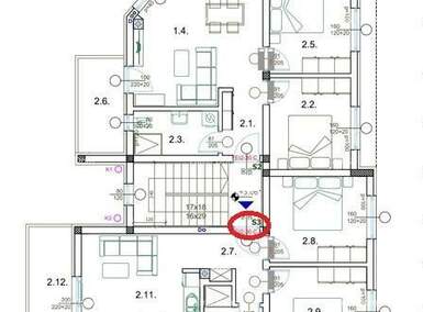 Dvosoban stan, Pula, prodaja, 176200 €, 54 m2