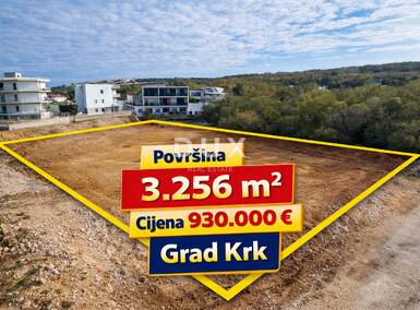 Zemljiste, Krk, prodaja, 930000 €, 3256 m2