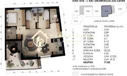 Cetvorosoban stan, Zagreb, Črnomerec, prodaja, 319732 €, 71 m2