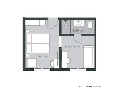 Jednosoban stan, Crikvenica, prodaja, 149695 €, 23 m2