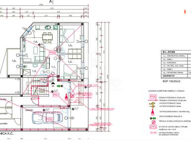 Trosoban stan, Pula, Valdebek, prodaja, 197000 €, 59 m2