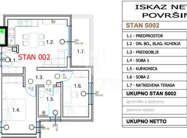 Dvosoban stan, Pula, prodaja, 271530 €, 64 m2