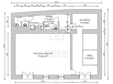 Poslovni prostor, Rijeka, Sušak, prodaja, 250000 €, 117 m2