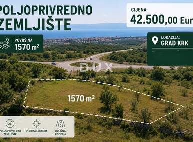 Zemljiste, Krk, prodaja, 42500 €, 1570 m2