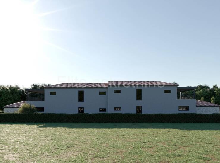 Istra, Pula okolica - Prodaja dvojne vile u izgradnji s bazenom, Šišan — fotografija 12