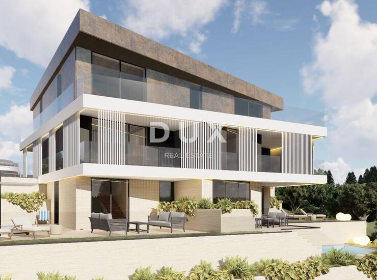 GRAD KRK - stan u novoizgrađenoj urbanoj vili sa 120m2 terase 