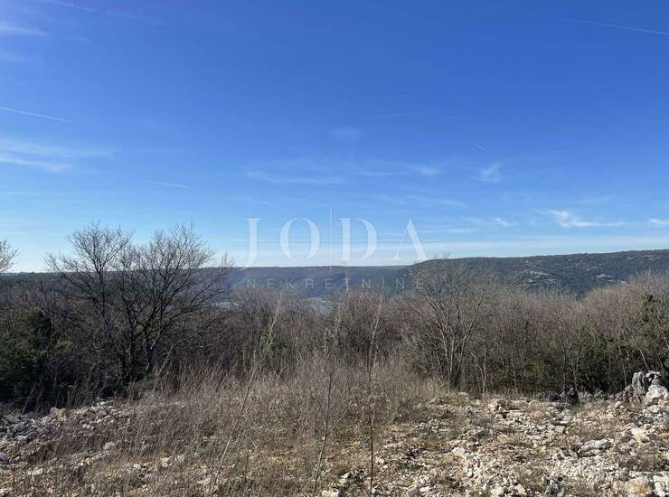 Labin, okolica, građevinsko zemljište sa pogledom na more
