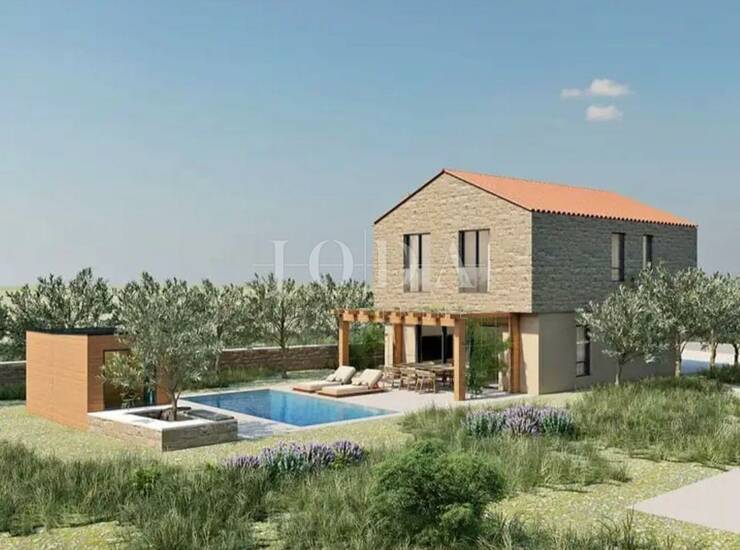 Svetvinčenat, okolica, građevinsko zemljište sa projektom i građevinskom do