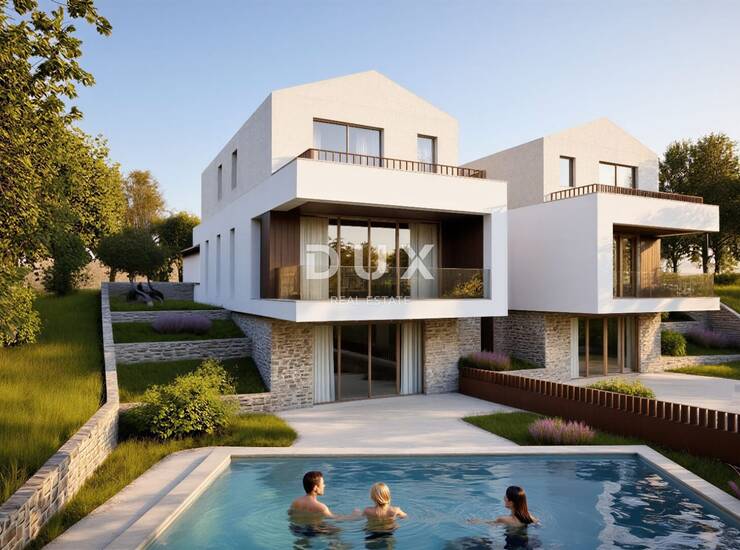 OTOK KRK, VRBNIK (okolica) - Fantastična dvojna vila s privatnim bazenom!