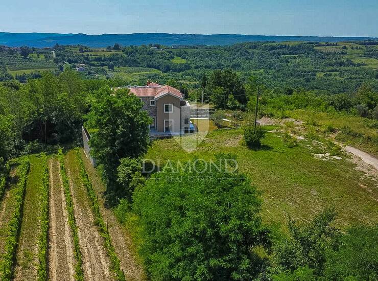Buje, okolica, prostrano zemljište sa otvorenim pogledom!