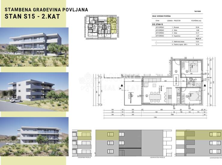 Luksuzni trosoban stan s terasom i parkingom S15– Povljana Hrščice, blizu p — fotografija 5