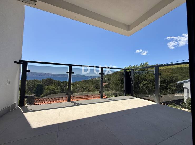 Novi Vinodolski, Povile, dvosobni apartman, 56 m2, pogled more
