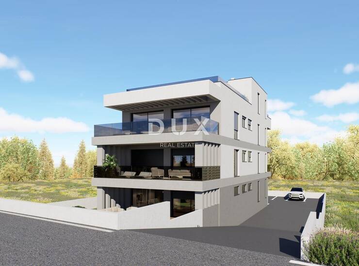 ZADAR, PETRČANE - Punta Radman! Luksuzni stan s privatnim vrtom 240 metara od 