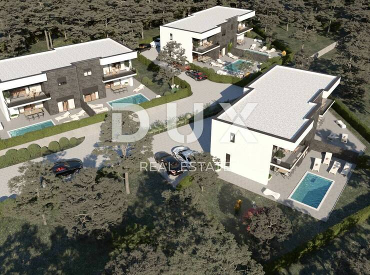 Kvarner, Kraljevica, dvojna vila, 151 m2, novogradnja, bazen