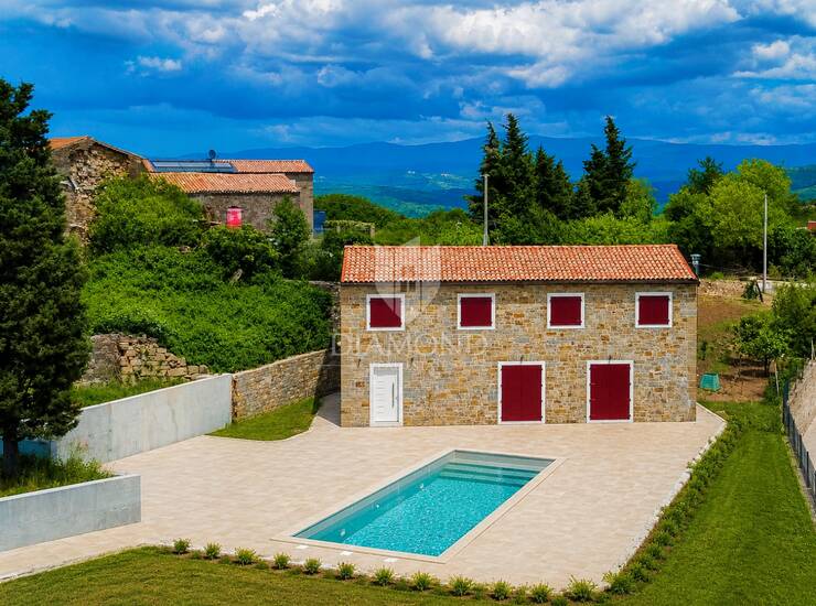 Momjan, okolica! Predivna vila sa otvorenim pogledom na more!