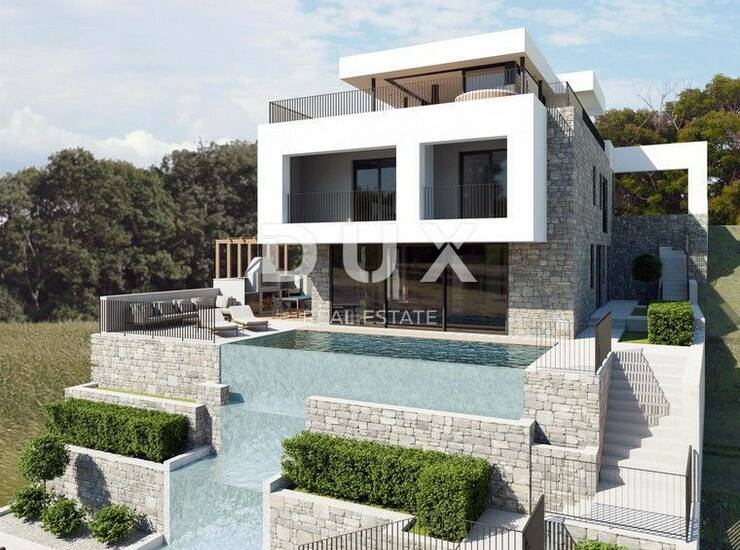 Opatija, centar, moderna vila, 300 m2, okućnica 1179 m2