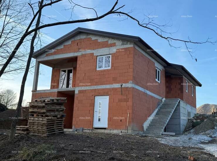 U mirnom okruženju Cerovlja prodaje se samostojeća kuća u novogradnji, n...