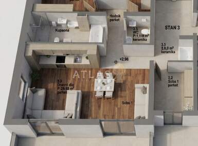 Cetvorosoban stan, Viškovo, Sroki, prodaja, 288000 €, 79 m2
