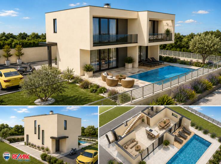 ISTRA, GRAĐEVINSKO ZEMLJIŠTE 628 m², GRAĐEVINSKA DOZVOLA, POGLED MORE