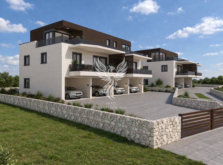 Brodarica, Šibenik, predivan penthouse s pogledom na more i garažnim mjesotm