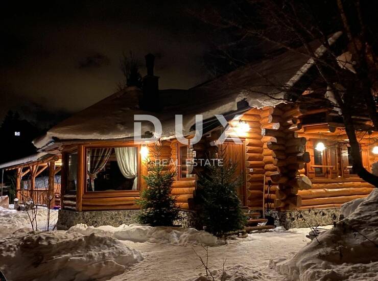 Gorski kotar, Kupjak, drvena samostojeća vila, 220 m2, bazen i wellness — fotografija 3