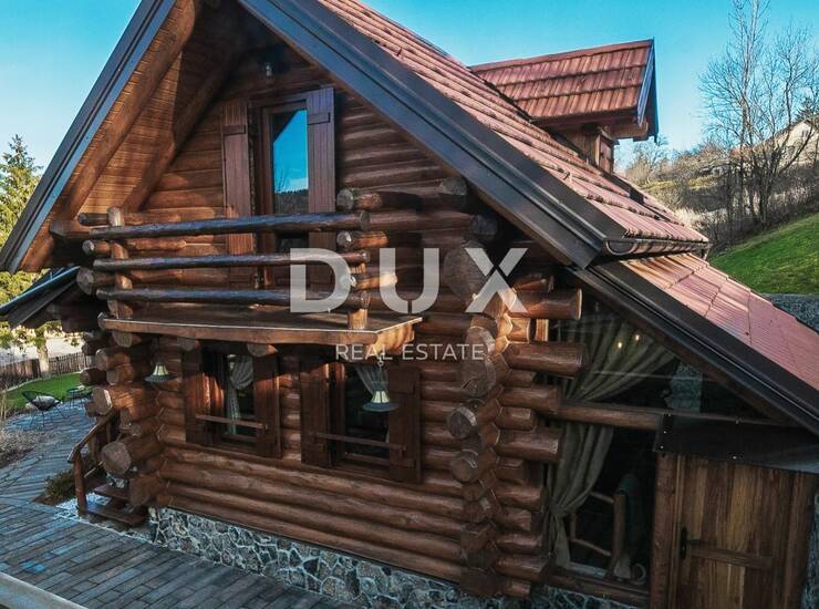 Gorski kotar, Kupjak, drvena samostojeća vila, 220 m2, bazen i wellness — fotografija 4