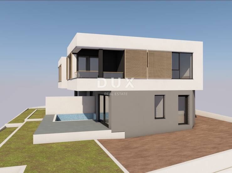 Vodice, dvojna kuća s bazenom i pogledom, 137,38 m² — fotografija 3