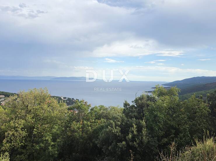 Rabac, 2609 m², poljoprivredno zemljište s pogledom na more