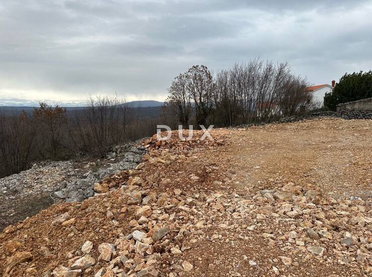 Krk, Vrh, građevinska zemljišta, 1.060 m2, s projektom — fotografija 4