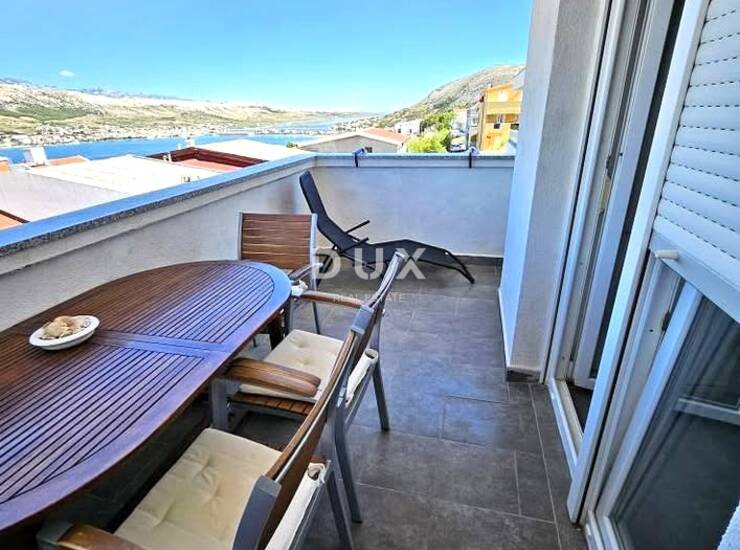 Otok Pag, Pag, četverosobni stan, 50 m2, 200 metara od mora