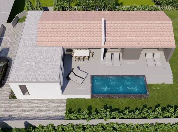 Moderna vila s bazenom, 2 km od mora (Duga Uvala)

Na mirnoj i atraktivnoj ... — fotografija 2
