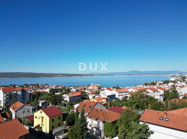 Selce, dvojna kuća 150m2, pogled na more, 3 apartmana, bazen, blizina mora, ok