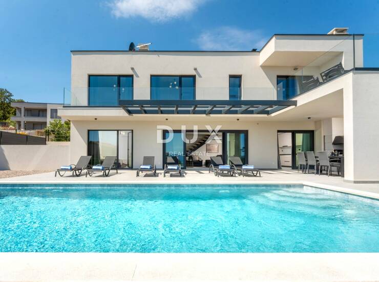 Istra, Rabac, kuća, 237 m², novogradnja, pogled na more