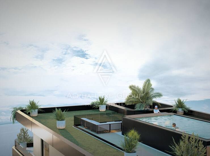 Penthouse s potpisom · Privatni rooftop bazen · Ičići – Opatija — fotografija 2