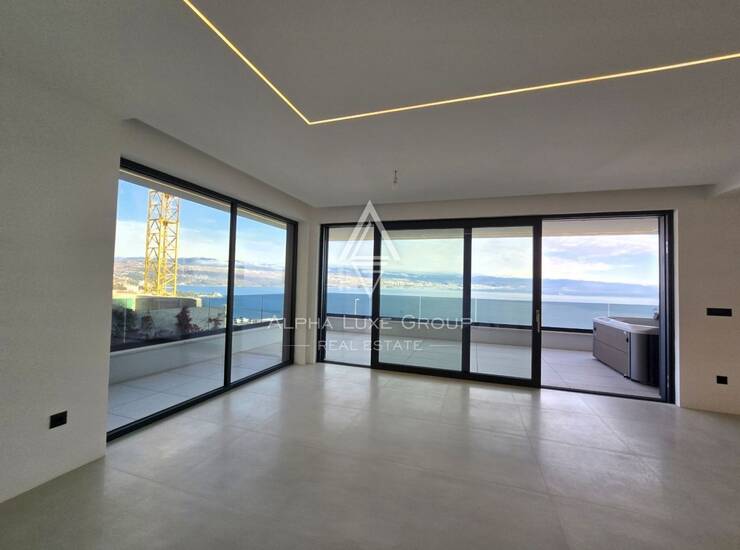 Opatija, luksuzan četverosoban stan u novogradnji s pogledom na more 144 m² — fotografija 3