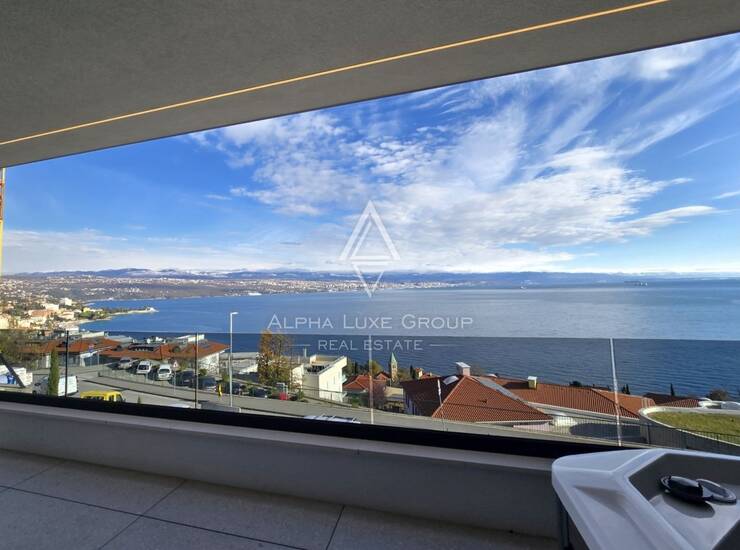 Opatija, luksuzan četverosoban stan u novogradnji s pogledom na more 144 m² — fotografija 4