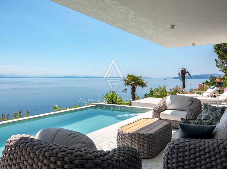 OPATIJA luksuzni stan u novogradnji s bazenom, saunom, jacuzzijem i ljetnom kuh — fotografija 2