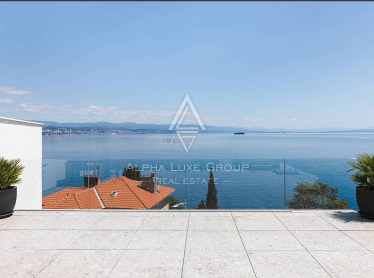 OPATIJA – Luksuzni dvoetažni penthouse s direktnim liftom - PRVI RED DO MORA — fotografija 3