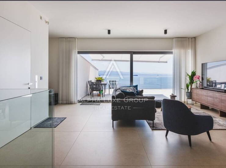 OPATIJA – Luksuzni dvoetažni penthouse s direktnim liftom - PRVI RED DO MORA — fotografija 4